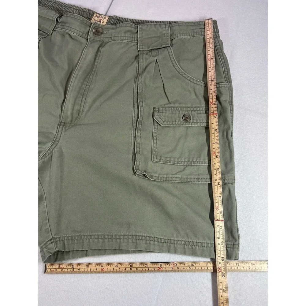 RedHead Cargo Shorts Olive Green Cotton Canvas Utility Gorpcore Outdoor Mens 44